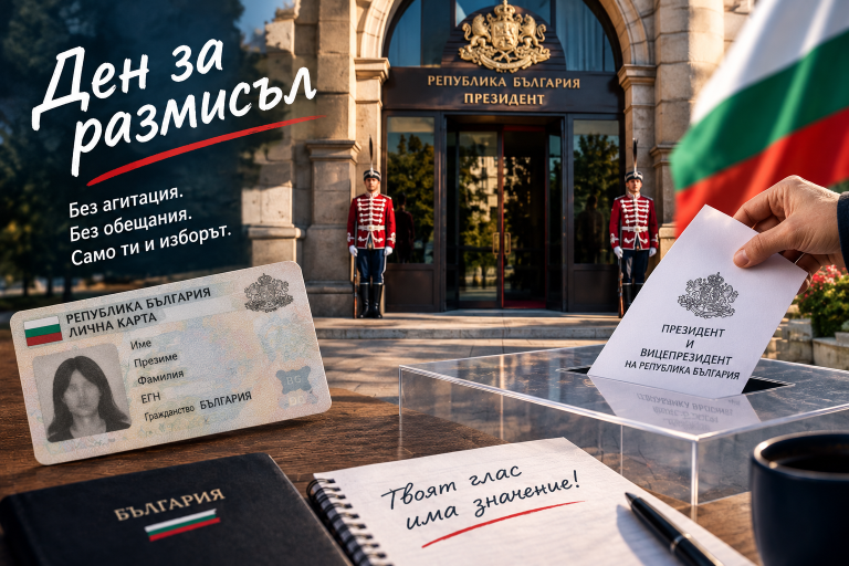 Денят, в който политиците трябва да замълчат: България избира президент утре